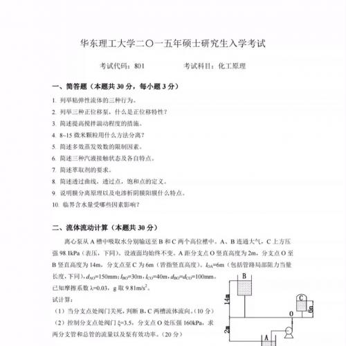 华东理工大学化工原理考研历年真题汇编（1991-2024）含详细解析与辅导服务