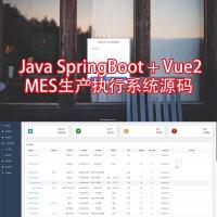 Java SpringBoot Vue2 企业MES生产执行管理系统，前后端源码 + 文档 + 保证完整运行