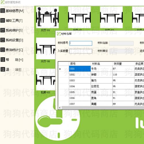 餐饮/餐厅管理系统(C#.NET Winform SQLServer)毕设项目源码