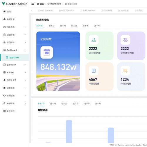 Geeker-Admin 一款基于 Vue3.4、TypeScript、Vite5