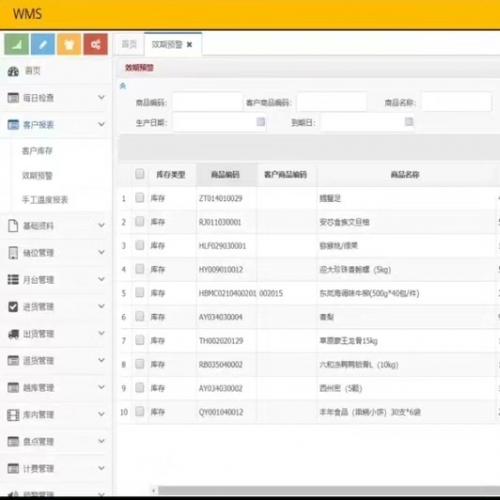 JAVA版WMS管理系统源码物流仓库含web版本PC和PDA系统

WMS仓库管理