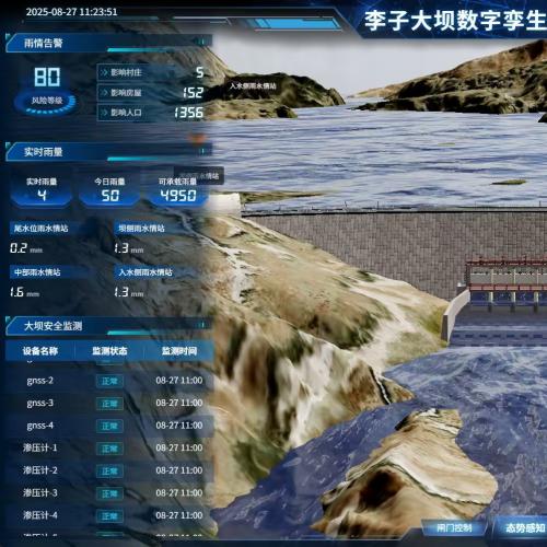 Vue3数字孪生水库大坝监测系统源码【含Three.js三维可视化前端项目】