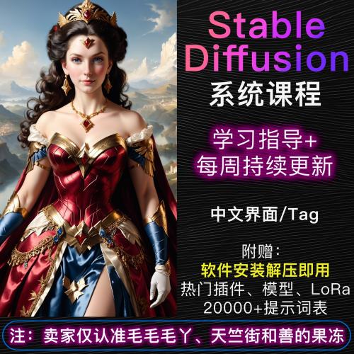 2025最新SD绘画系统课：AI绘图全栈教程与商业设计实战