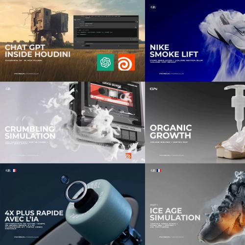 C4D与Houdini动态特效从入门到精通全流程实战课程全套