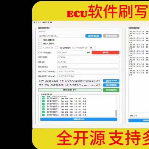 CANoe刷写工具源码上线！【独家发布】支持CANoe/PCAN的ECU程序烧录神器 全开源CAN/CANFD上位机系统