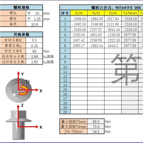 紧固件扭矩计算与设计工具V5.0 - 基于Excel的VBA自动化设计程序