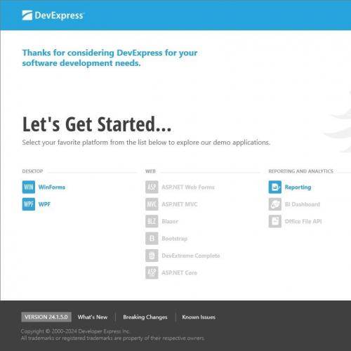 DevExpress 2024.1.5 完整版支持 Visual Studio 2015 至 2022 各版本