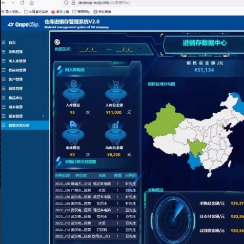 多功能进销存管理软件，通用型仓库系统支持多行业实时库存查询