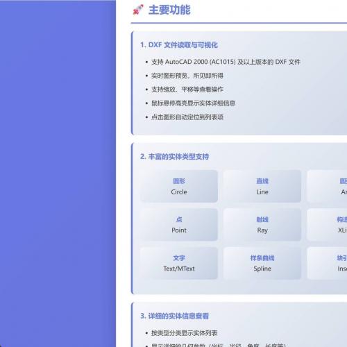 DXF文件解析与G代码生成工具 - 支持多图元识别及自动化导出