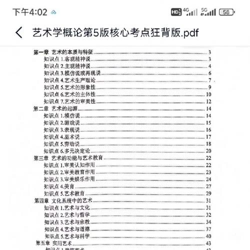 《艺术学概论》第五版重点考点速记精华版，小罗师兄倾力打造，电子教辅资料