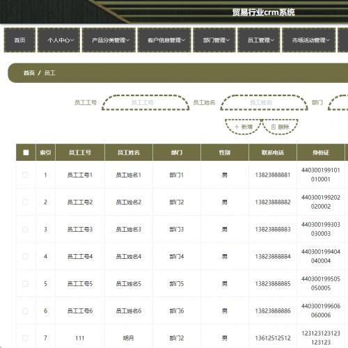 基于SpringBoot与Vue的贸易行业客户关系管理系统源码