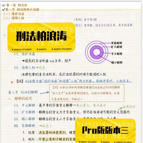 2026柏浪涛刑法Pro版笔记第三版PDF下载 - 法考冲刺必备资料