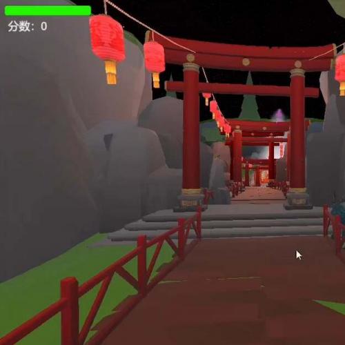 Unity3D打怪闯关游戏项目源码，支持视角切换与双结局设计