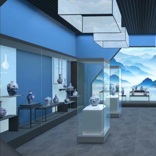Unity青花瓷非遗文化虚拟展厅交互漫游源码 - 第一人称全景展示系统