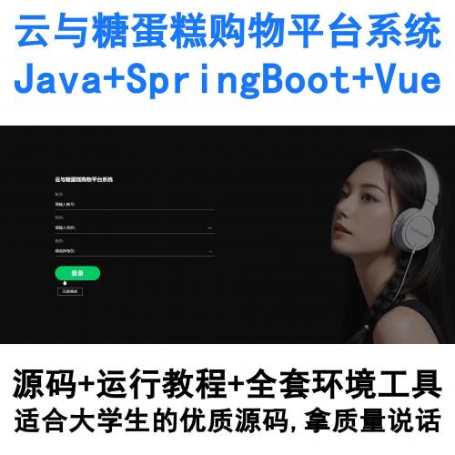 基于SpringBoot+Vue的云糖蛋糕电商平台系统（Java全栈开发）