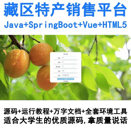 基于SpringBoot与Vue的藏区特色商品销售系统Java开发项目