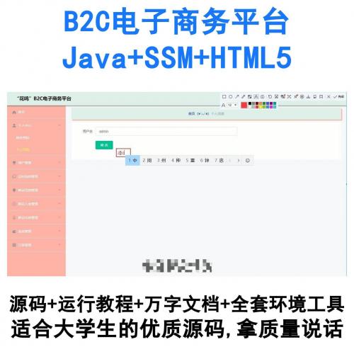 基于SSM框架的Java B2C电商系统（HTML5前端）源码