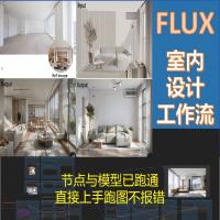 FLUX+ComfyUI室内设计工作流合集｜全功能装修AI设计套件（含教程+模型+配置文件）