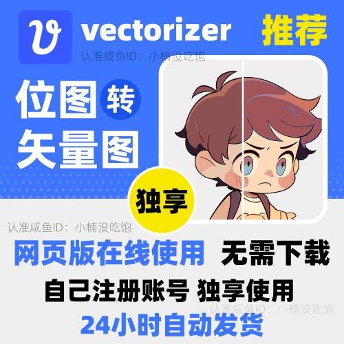 月度会员版｜vectorize在线矢量图转换工具｜网页端一键位图转矢量图（支持Win/Mac）