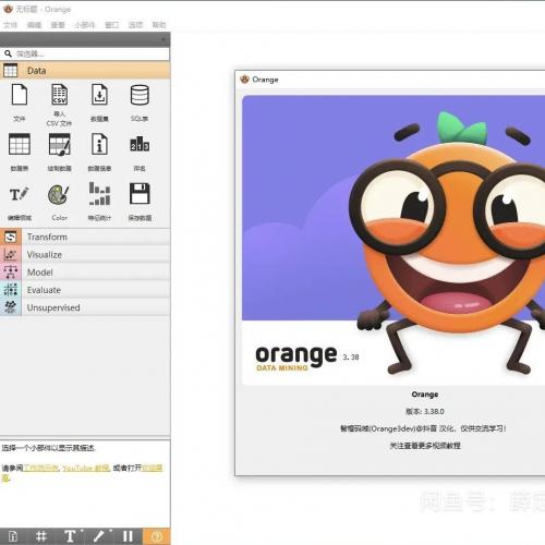 【全天候自动发货】Orange数据挖掘软件 v3.38.0 中文版，兼容Windows系统，即解即用