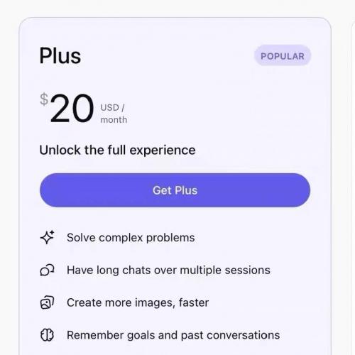 AI软件资源：官网直充个人版Plus成品号