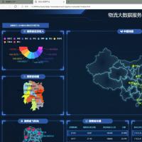 100套前端可视化模板，涵盖HTML与Vue版本，数据获取方式多样