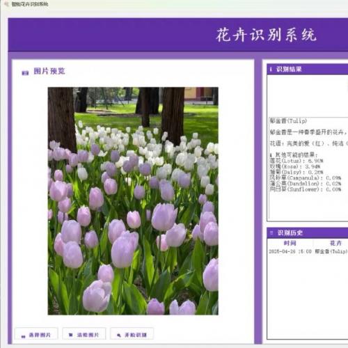 基于Python和PyTorch的花卉识别系统