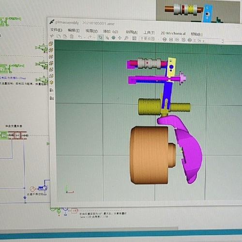 使用AMESim进行川崎恒功率柱塞泵的模拟分析：三维动画展示及参数配置指南