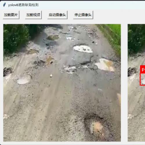 基于YOLOv8与OpenCV的道路表面损伤识别系统