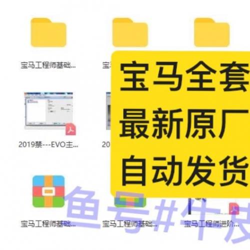 宝马技师全套资料，最新原厂维修指南，涵盖EVO系统、F平台及NCS设置等全面教程与工具