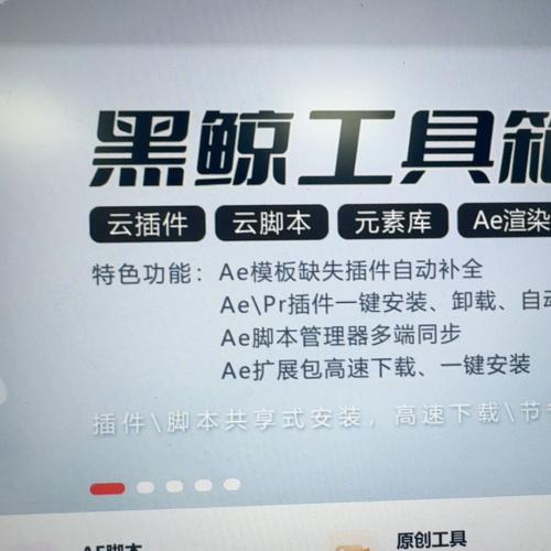 AE/PR黑鲸工具箱：自动发货，一键安装插件与错误修复